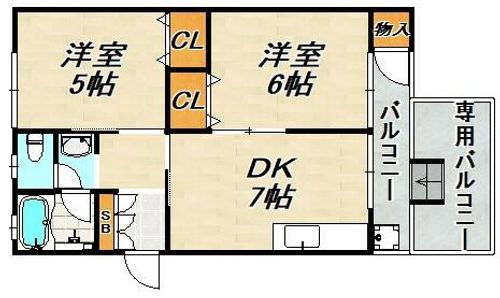 ときわビューハイツの間取り