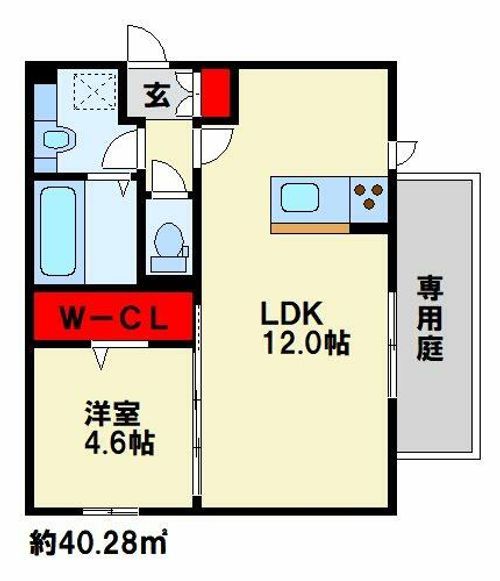 ストレイト葛葉301の間取り