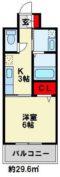 ピノ到津103の間取り