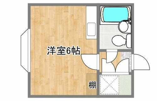 シティルーム折尾A202の間取り