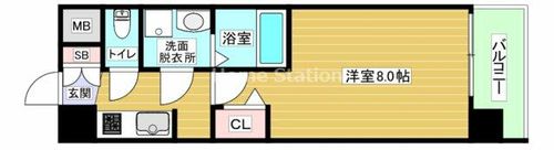 大阪府大阪市西淀川区花川2丁目(マンション)の賃貸物件の間取り