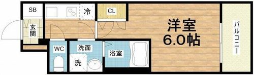 エスリードレジデンス大阪弁天町の間取り