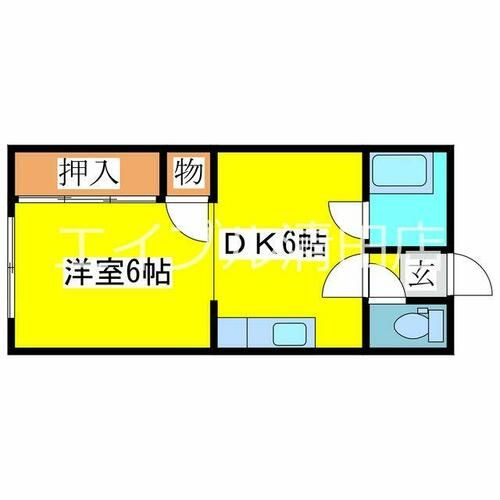 エムズコーポ203の間取り