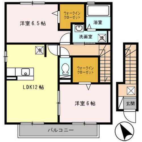 セジュール大芝の間取り