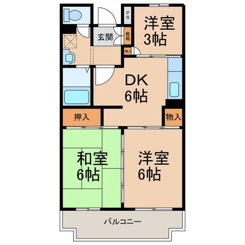シャルマンふきの間取り