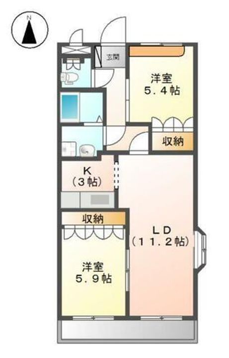 コンフォース大開の間取り