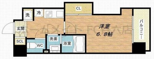 Luxe難波西Ⅱの間取り