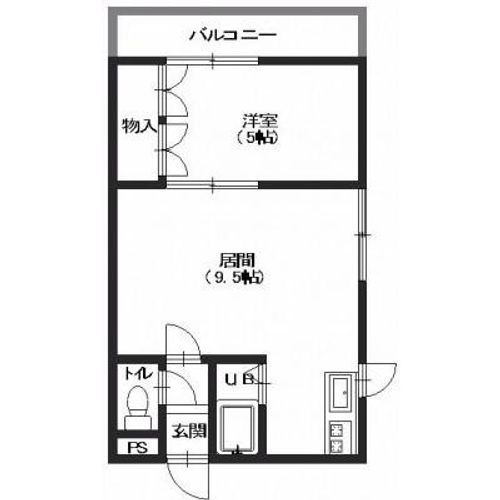 メゾンポルト202の間取り