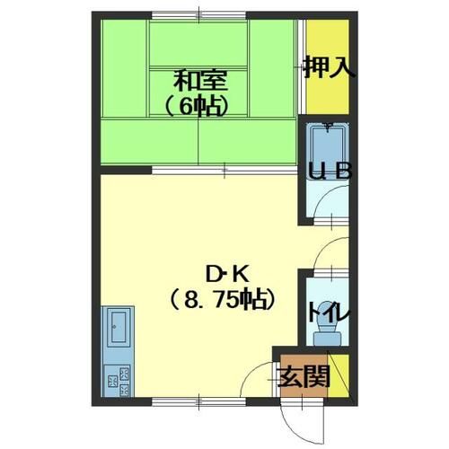 コーポ浩洋207の間取り