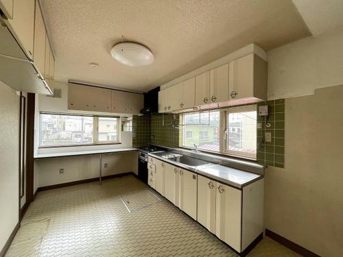 北海道函館市本町(一戸建)の賃貸物件のキッチン