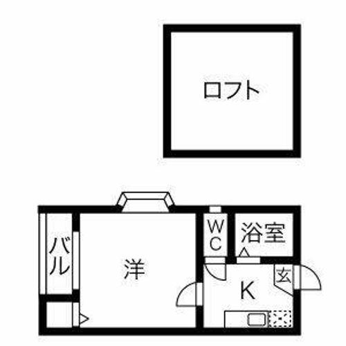 愛知県名古屋市南区豊1丁目(アパート)の賃貸物件の間取り