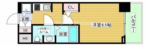 大阪府大阪市福島区大開2丁目(マンション)の賃貸物件の間取り