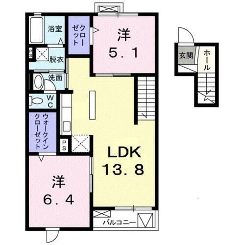 グランド ヒル弐番館0403の間取り