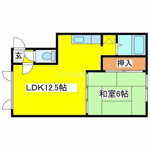 コーエーハイツ201の間取り