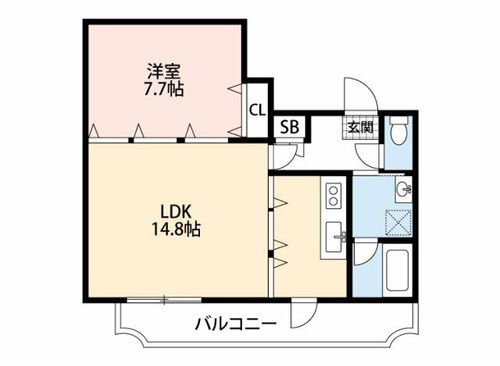 愛知県岡崎市柿田町(マンション)の賃貸物件515の間取り