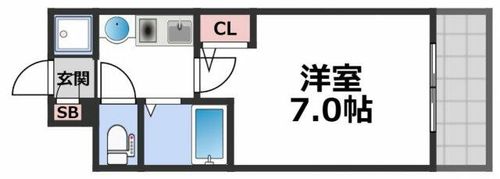 エスリード上本町北の間取り