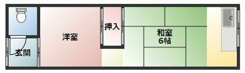 苅田8丁文化住宅202の間取り