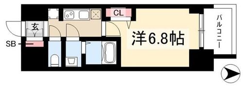 プレサンス大曽根駅前ファースト0404の間取り