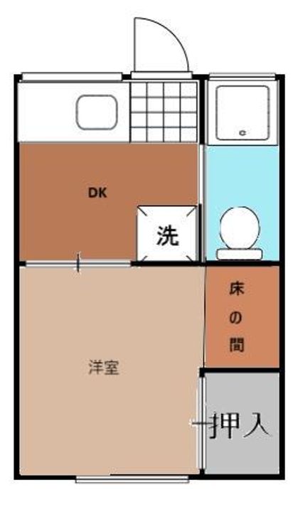 多々良ハイツ203の間取り