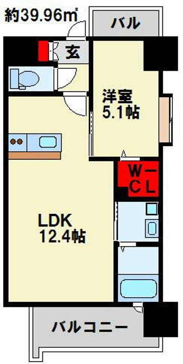 ディアコート門司の間取り