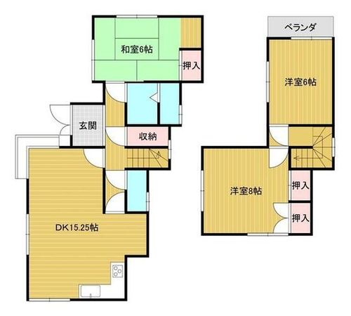 兵庫県加古川市野口町良野(一戸建)の賃貸物件1の間取り