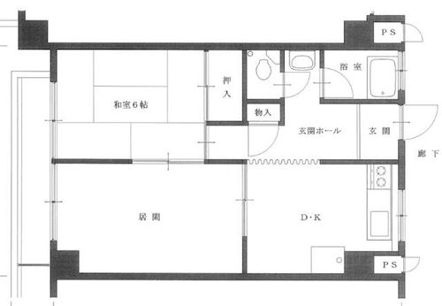 パールハイツくれないの間取り