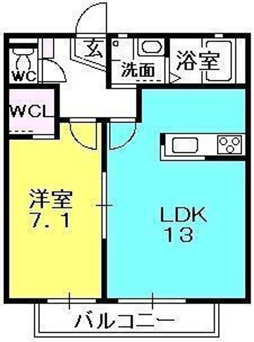 パークサイド夙川202の間取り