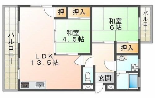 大沢マンションの間取り