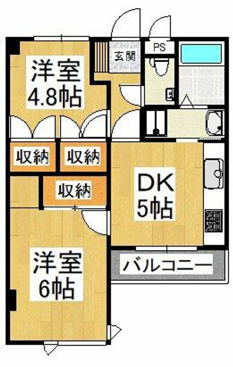 フラワーマンションの間取り