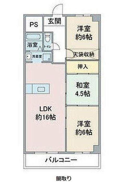 ファミリーハイツ柴田203の間取り