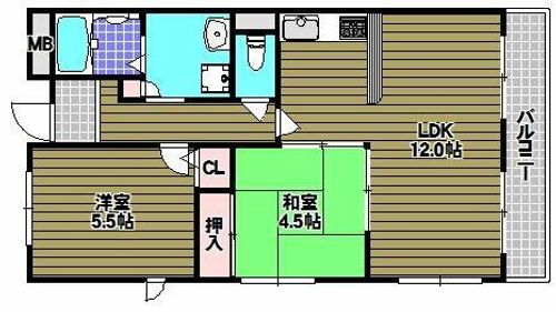 クレアヤマモトの間取り