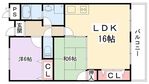 マンショングランメール401の間取り