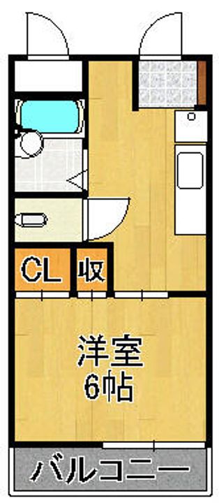 ゆにはコーポかなだⅠの間取り