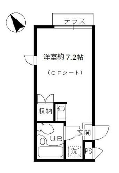 三井アメニティーハイム105の間取り