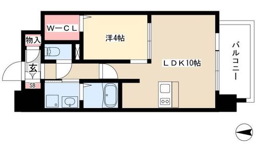 プレサンス丸の内レジデンス0904の間取り