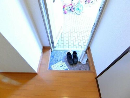 タウニィハイツ金剛の玄関