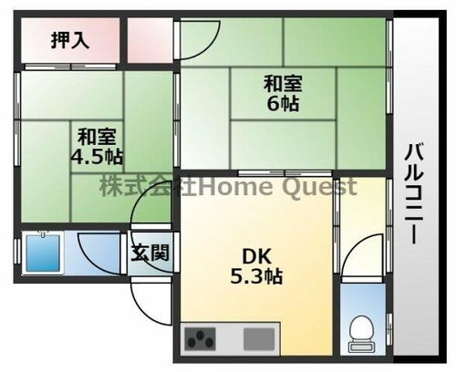 RHYTHM八尾の間取り