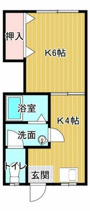 ひかり荘303の間取り