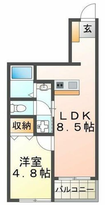 AQUA明石flapの間取り