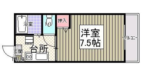 コーポ展和311の間取り