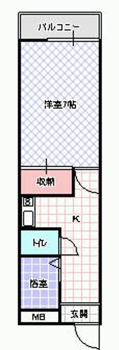メゾン金城105の間取り