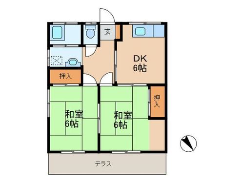 きよコーポ101の間取り
