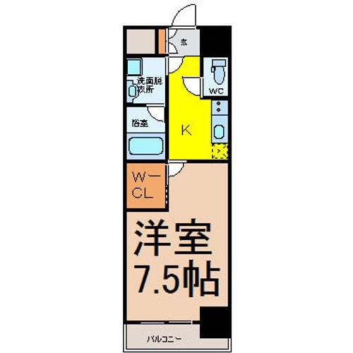 愛知県名古屋市千種区今池5丁目(マンション)の賃貸物件の間取り