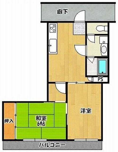 ユマニティマンション403の間取り