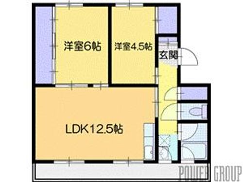 ビレッジハウス栗山1号棟の間取り