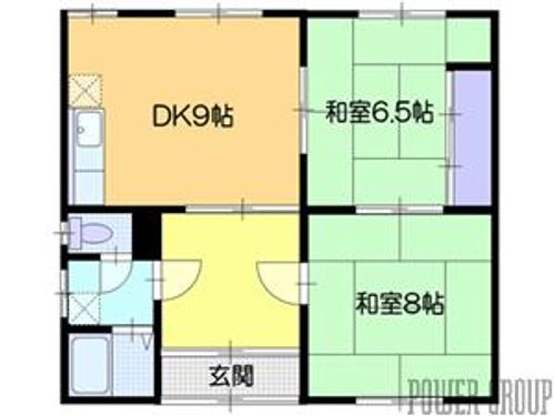 富岡アパートの間取り
