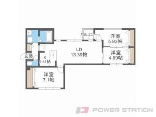 City Premier北6条の間取り