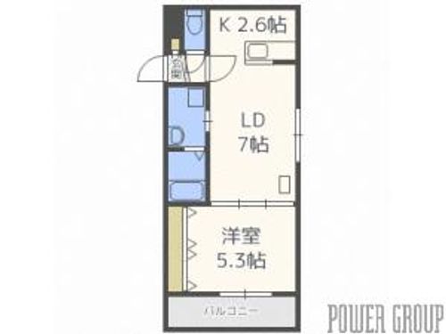 エヴァンスコート南円山の間取り