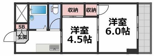 第二メゾンクロワールの間取り