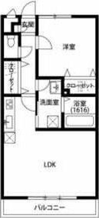 アンプルール リーブル 悠Ⅱ208の間取り